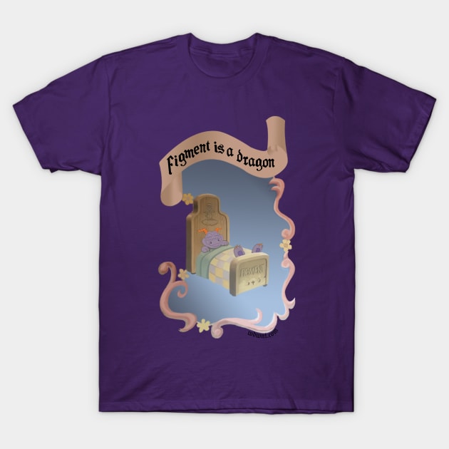 Figment is a Dragon - Epcot, Journey Into Imagination T-Shirt by WDWNT